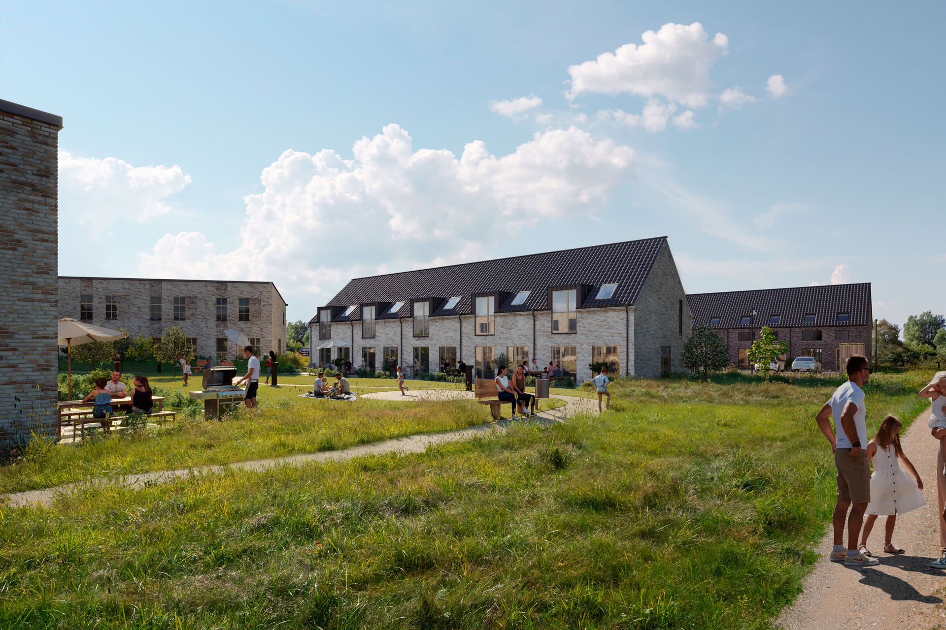 Ahorn Rækkerne Gårdrum Visualisering