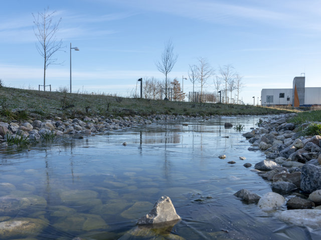 Loopet Med Springcentret I Baggrunden
