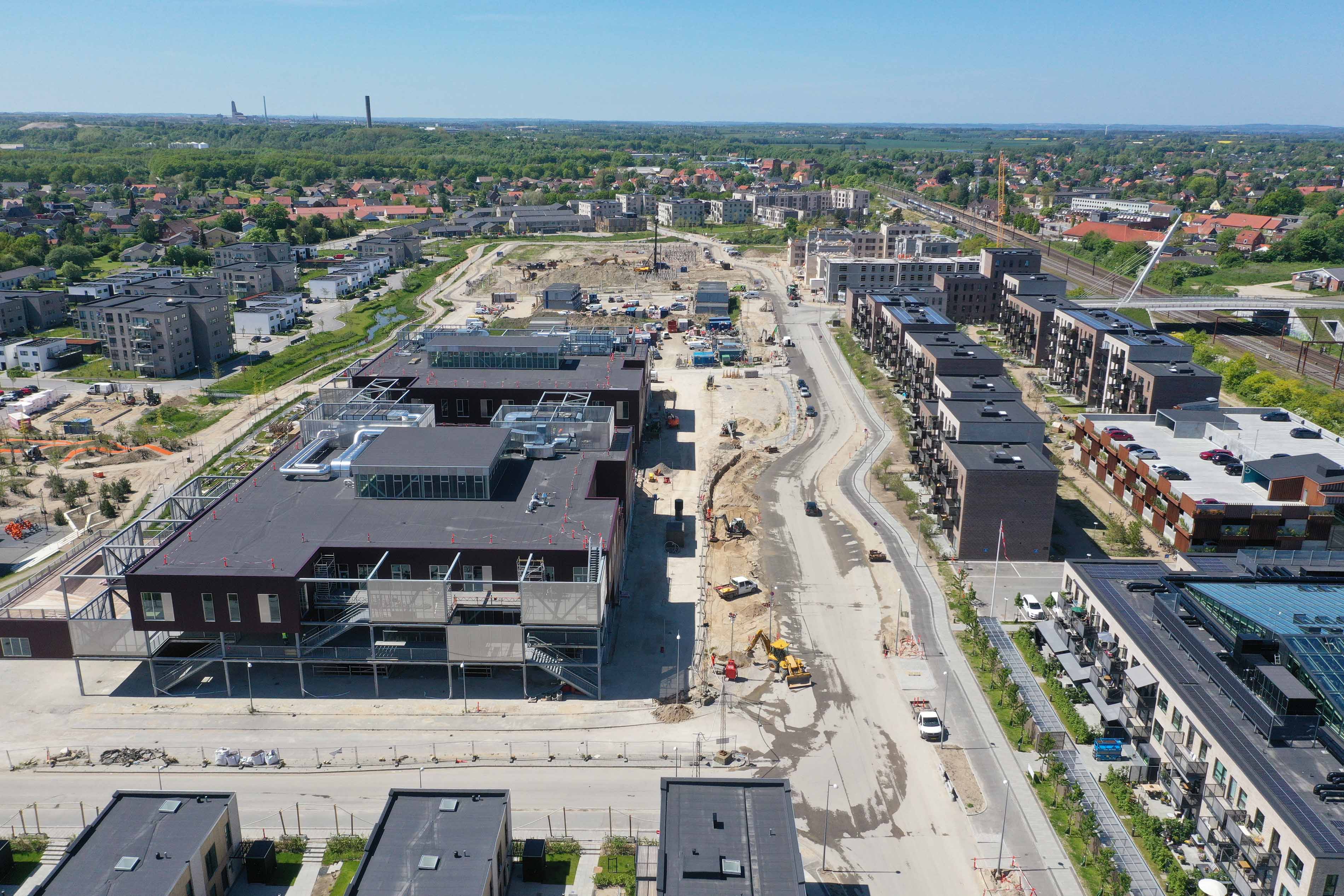 Vy over Nærheden med skolen